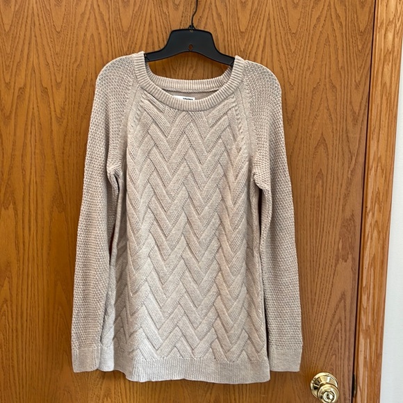 Women’s Sonoma Long Sleeve Sweater Sz L Beige